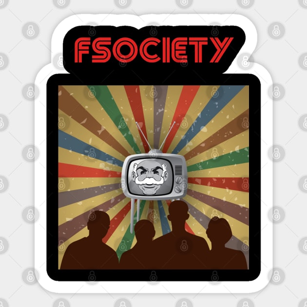 Fuck Society Sticker by TODDpi